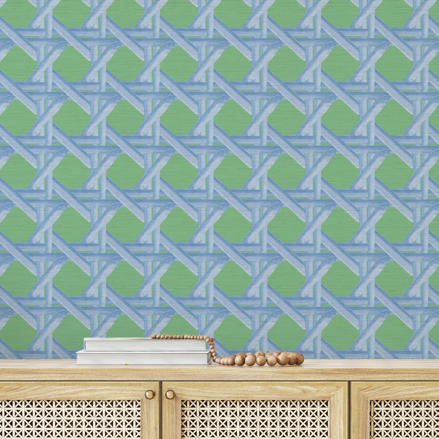 Sugar Cane Wallpaper in Out of The Blue by Little Blue Designs