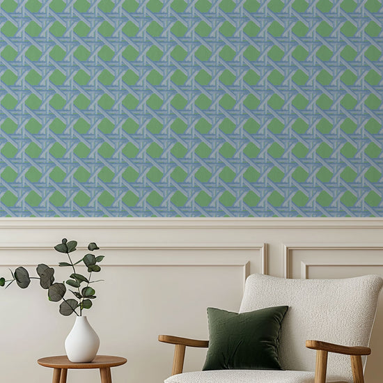 Sugar Cane Wallpaper in Out of The Blue by Little Blue Designs