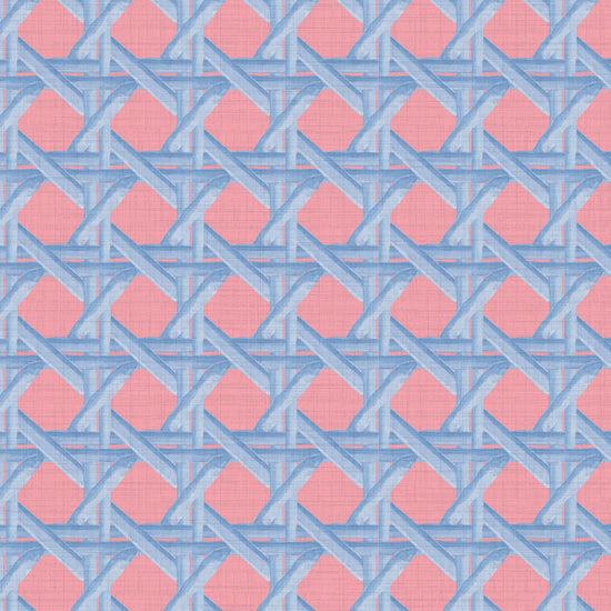 Sugar Cane Textured Performance Vinyl Wallpaper in The Pinky Blues by Little Blue Designs