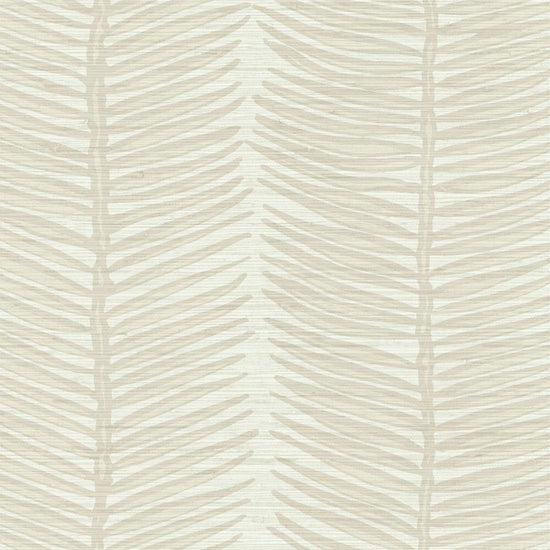 Grasscloth wallpaper Natural Textured Eco-Friendly Non-toxic High-quality Sustainable Interior Design Bold Custom Tailor-made Retro chic Tropical Jungle Coastal Garden Seaside Seashore Waterfront Vacation home styling Retreat Relaxed beach vibes Beach cottage Shoreline Oceanfront Nautical Cabana preppy palm fern leaf vertical stripe neutral tonal tan sand beige off-white white taupe