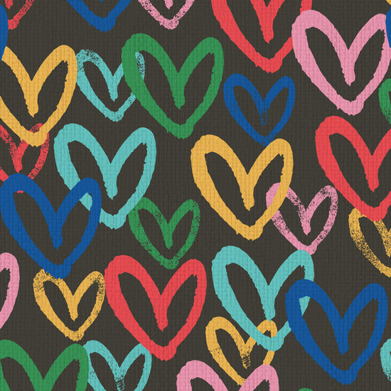 House of Shan Total Eclipse Hearts Wallpaper in Bonnie Black Rainbow