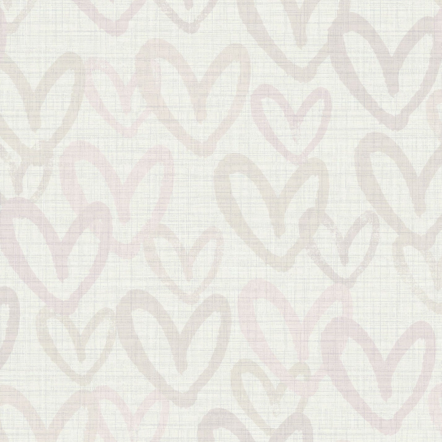 House of Shan Total Eclipse Hearts Textured Performance Vinyl Wallpaper in Tyler Taupe