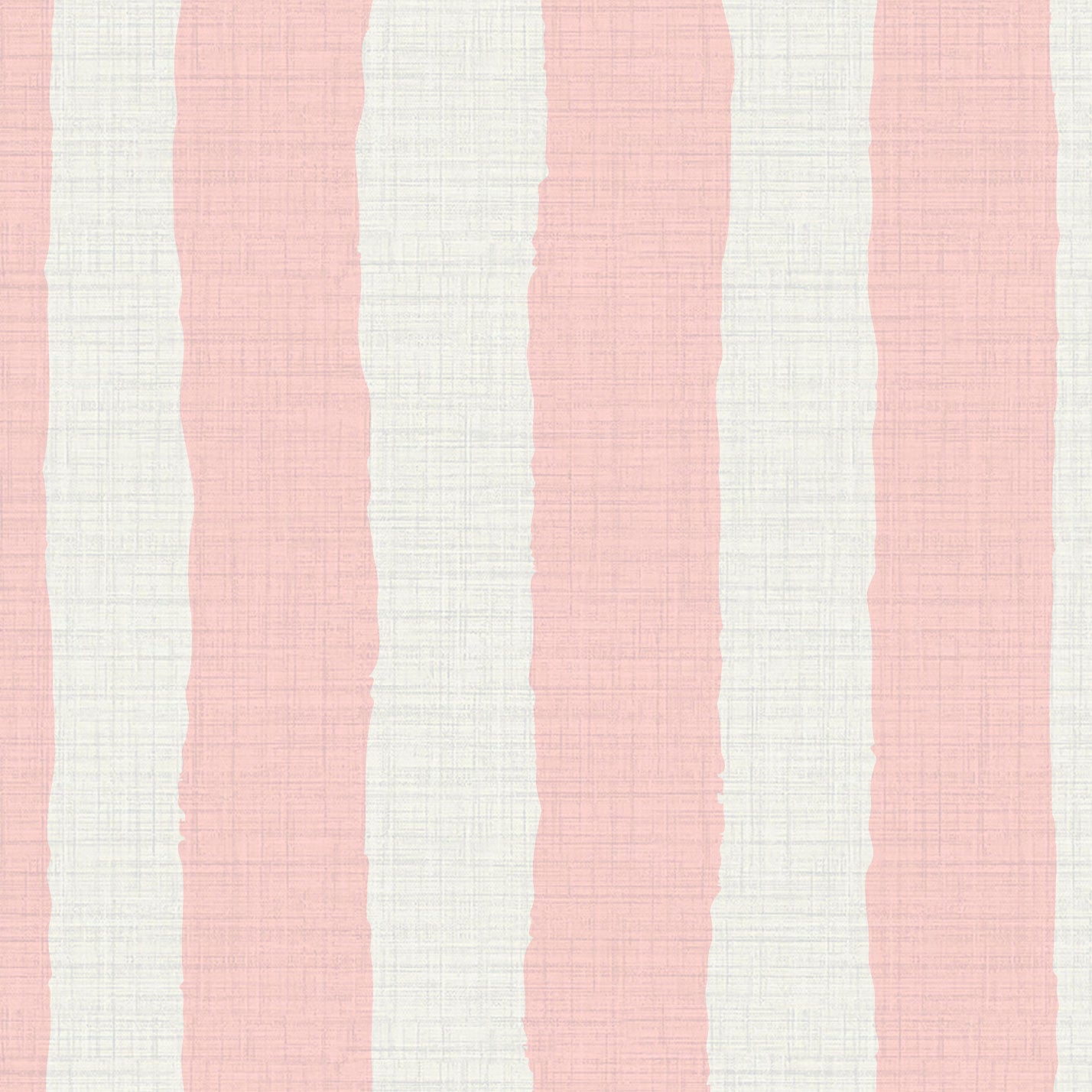 Under the Boardwalk Stripe Textured Performance Vinyl Wallpaper in Strawberry Milkshake Pink