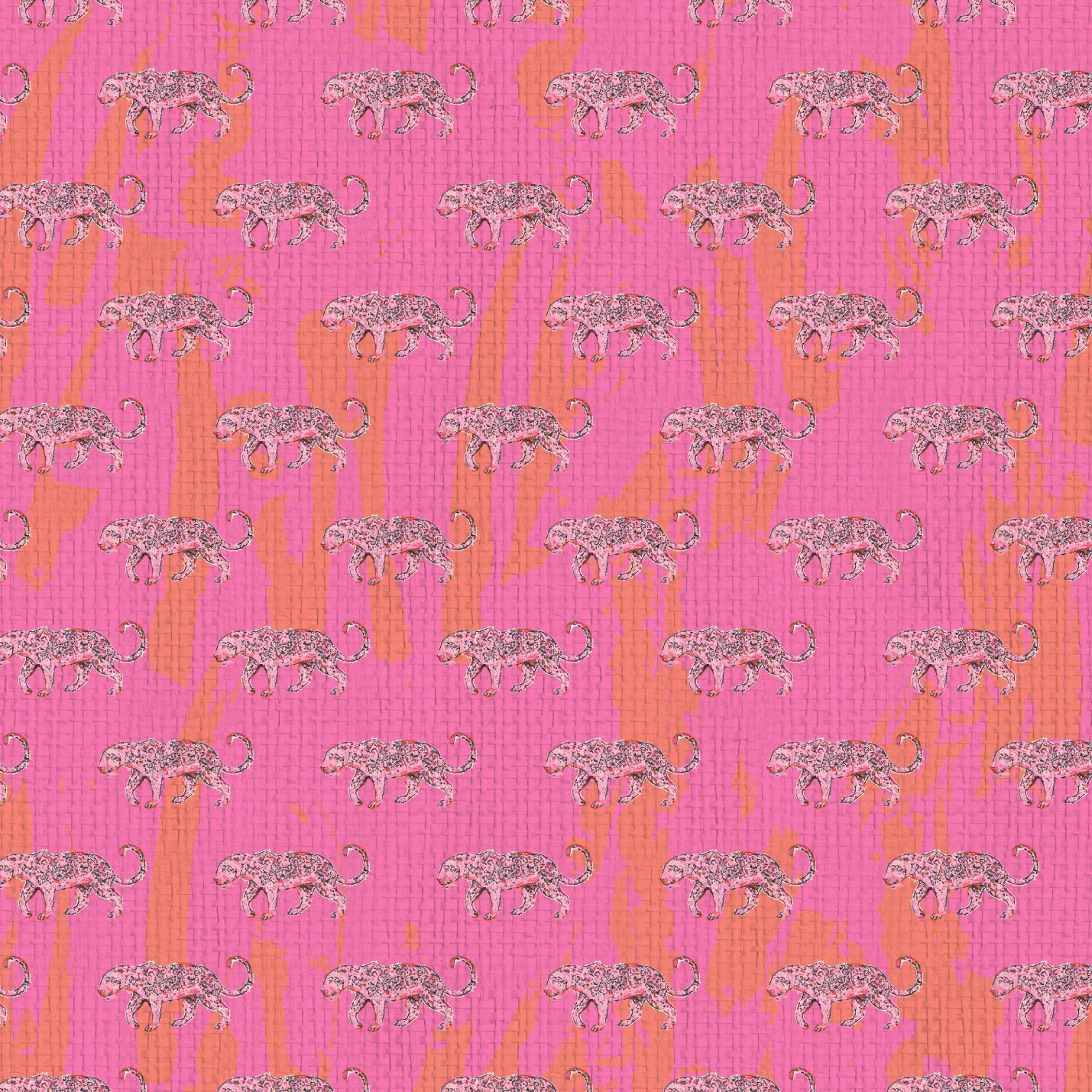 allpaper Natural Textured Eco-Friendly Non-toxic High-quality  Sustainable Interior Design Bold Custom Tailor-made Retro chic Grand millennial Maximalism  Traditional Dopamine decor Tropical Jungle Coastal wild zoo animal cat cheetah grid stripe horizontal kids playroom bathroom neon pink orange paper weave paperweave basketweave basket weave